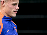 Netherlands player Jan Paul van Hecke participates in the training and press conference for the Netherlands Nations League season 2024-2025...