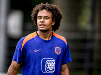 Netherlands player Joshua Zirkzee participates in the training and press conference for the Netherlands Nations League season 2024-2025 at t...