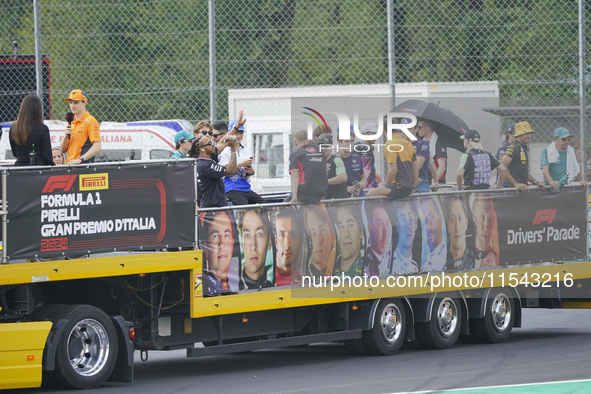 The drive parade during the race of the Formula 1 Pirelli Gran Premio d'Italia 2024 in Monza, Italy, on September 1, 2024 