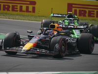 Max Verstappen of the Netherlands drives the Oracle Red Bull Racing RB20 Honda RBPT during the race of the Formula 1 Pirelli Gran Premio d'I...