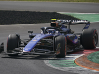 Franco Colapinto of Argentina drives the (43) Williams Racing FW46 Mercedes during the race of the Formula 1 Pirelli Gran Premio d'Italia 20...