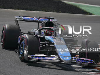 Esteban Ocon of France drives the (31) BWT Alpine F1 Team A524 Renault during the race of the Formula 1 Pirelli Gran Premio d'Italia 2024 in...