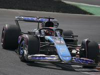 Esteban Ocon of France drives the (31) BWT Alpine F1 Team A524 Renault during the race of the Formula 1 Pirelli Gran Premio d'Italia 2024 in...