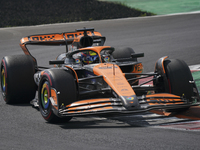 Oscar Piastri of Australia drives the (81) McLaren F1 Team MCL38 Mercedes during the race of the Formula 1 Pirelli Gran Premio d'Italia 2024...