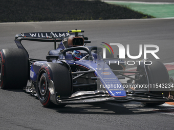 Franco Colapinto of Argentina drives the (43) Williams Racing FW46 Mercedes during the race of the Formula 1 Pirelli Gran Premio d'Italia 20...