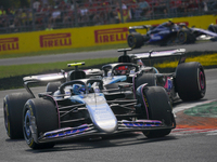 Pierre Gasly of France drives the (10) BWT Alpine F1 Team A524 Renault during the race of the Formula 1 Pirelli Gran Premio d'Italia 2024 in...