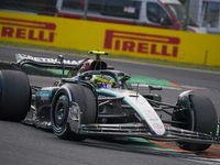 Lewis Hamilton of the UK drives the (44) Mercedes-AMG Petronas F1 Team F1 W15 E Performance Mercedes during the race of the Formula 1 Pirell...