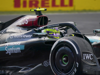 Lewis Hamilton of the UK drives the (44) Mercedes-AMG Petronas F1 Team F1 W15 E Performance Mercedes during the race of the Formula 1 Pirell...