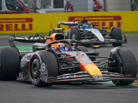 Sergio Perez of Mexico drives the (11) Oracle Red Bull Racing RB20 Honda RBPT during the race of the Formula 1 Pirelli Gran Premio d'Italia...