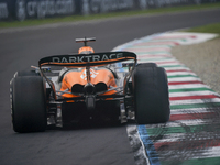 Oscar Piastri of Australia drives the (81) McLaren F1 Team MCL38 Mercedes during the race of the Formula 1 Pirelli Gran Premio d'Italia 2024...