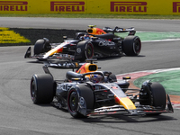 Max Verstappen of the Netherlands drives the Oracle Red Bull Racing RB20 Honda RBPT during the race of the Formula 1 Pirelli Gran Premio d'I...