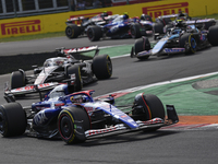 Daniel Ricciardo of Australia drives the (3) Visa Cash app RB VCARB01 Honda RBPT during the race of the Formula 1 Pirelli Gran Premio d'Ital...