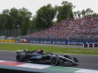 Lewis Hamilton of the UK drives the (44) Mercedes-AMG Petronas F1 Team F1 W15 E Performance Mercedes during the race of the Formula 1 Pirell...