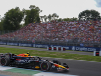 Sergio Perez of Mexico drives the (11) Oracle Red Bull Racing RB20 Honda RBPT during the race of the Formula 1 Pirelli Gran Premio d'Italia...