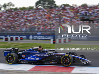 Alexander Albon of Thailand drives the (23) Williams Racing FW46 Mercedes during the race of the Formula 1 Pirelli Gran Premio d'Italia 2024...