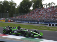 Valtteri Bottas of Finland drives the (77) Stake F1 Team Kick Sauber C44 Ferrari during the race of the Formula 1 Pirelli Gran Premio d'Ital...