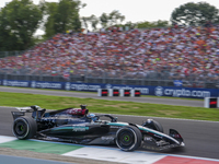 George Russell of the UK drives the (63) Mercedes-AMG Petronas F1 Team F1 W15 E Performance Mercedes during the race of the Formula 1 Pirell...