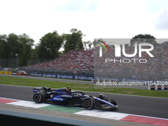 Franco Colapinto of Argentina drives the (43) Williams Racing FW46 Mercedes during the race of the Formula 1 Pirelli Gran Premio d'Italia 20...