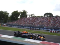 Sergio Perez of Mexico drives the (11) Oracle Red Bull Racing RB20 Honda RBPT during the race of the Formula 1 Pirelli Gran Premio d'Italia...