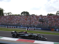 Lewis Hamilton of the UK drives the (44) Mercedes-AMG Petronas F1 Team F1 W15 E Performance Mercedes during the race of the Formula 1 Pirell...