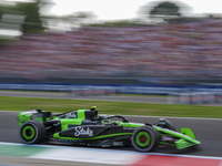 Guanyu Zhou of China drives the (24) Stake F1 Team Kick Sauber C44 Ferrari during the race of the Formula 1 Pirelli Gran Premio d'Italia 202...