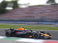 Max Verstappen of the Netherlands drives the Oracle Red Bull Racing RB20 Honda RBPT during the race of the Formula 1 Pirelli Gran Premio d'I...