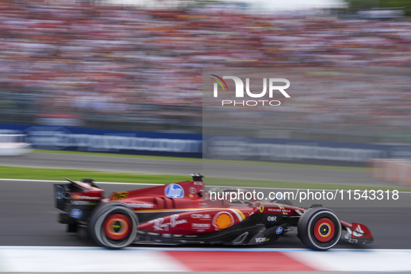 Charles Leclerc of Monaco drives the (16) Scuderia Ferrari SF-24 Ferrari 