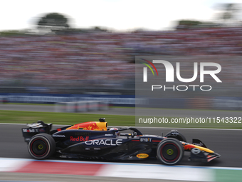 Max Verstappen of the Netherlands drives the Oracle Red Bull Racing RB20 Honda RBPT during the race of the Formula 1 Pirelli Gran Premio d'I...