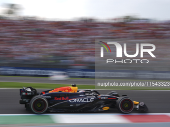 Max Verstappen of the Netherlands drives the Oracle Red Bull Racing RB20 Honda RBPT during the race of the Formula 1 Pirelli Gran Premio d'I...