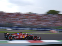 Charles Leclerc of Monaco drives the (16) Scuderia Ferrari SF-24 Ferrari during the race of the Formula 1 Pirelli Gran Premio d'Italia 2024...