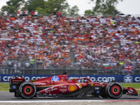 Charles Leclerc of Monaco drives the (16) Scuderia Ferrari SF-24 Ferrari during the race of the Formula 1 Pirelli Gran Premio d'Italia 2024...