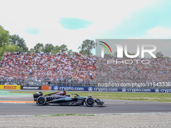 Lewis Hamilton of the UK drives the (44) Mercedes-AMG Petronas F1 Team F1 W15 E Performance Mercedes during the race of the Formula 1 Pirell...