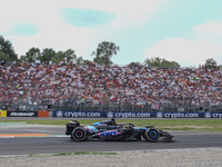 Esteban Ocon of France drives the (31) BWT Alpine F1 Team A524 Renault during the race of the Formula 1 Pirelli Gran Premio d'Italia 2024 in...