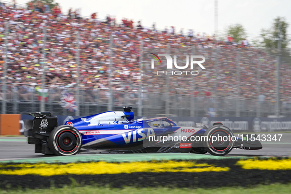 Daniel Ricciardo of Australia drives the (3) Visa Cash app RB VCARB01 Honda RBPT during the race of the Formula 1 Pirelli Gran Premio d'Ital...