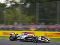 Kevin Magnussen of Denmark drives the (20) MoneyGram Haas F1 Team VF-24 Ferrari during the race of the Formula 1 Pirelli Gran Premio d'Itali...