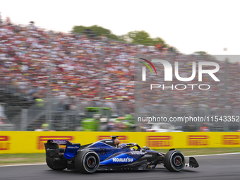 Alexander Albon of Thailand drives the (23) Williams Racing FW46 Mercedes during the race of the Formula 1 Pirelli Gran Premio d'Italia 2024...