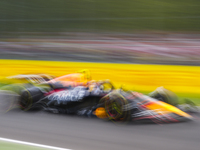 Sergio Perez of Mexico drives the (11) Oracle Red Bull Racing RB20 Honda RBPT during the race of the Formula 1 Pirelli Gran Premio d'Italia...