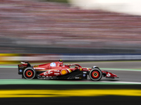 Carlos Sainz Jr. of Spain drives the (55) Scuderia Ferrari SF-24 Ferrari during the race of the Formula 1 Pirelli Gran Premio d'Italia 2024...