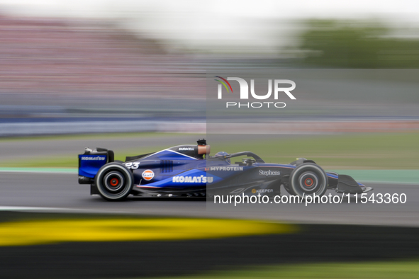 Alexander Albon of Thailand drives the (23) Williams Racing FW46 Mercedes during the race of the Formula 1 Pirelli Gran Premio d'Italia 2024...