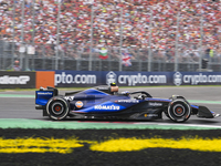 Franco Colapinto of Argentina drives the (43) Williams Racing FW46 Mercedes during the race of the Formula 1 Pirelli Gran Premio d'Italia 20...