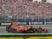 Carlos Sainz Jr. of Spain drives the (55) Scuderia Ferrari SF-24 Ferrari during the race of the Formula 1 Pirelli Gran Premio d'Italia 2024...