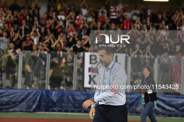 Zeljko Kopic during Universitatea Cluj vs. Dinamo Bucuresti at Cluj Arena in Cluj-Napoca, Romania, on September 2, 2024 