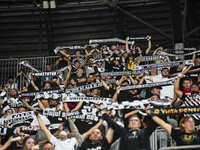 Fans of Universitatea Cluj during the Universitatea Cluj vs. Dinamo Bucuresti match at Cluj Arena in Cluj-Napoca, Romania, on September 2, 2...