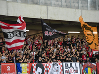 Fans of Dinamo during Universitatea Cluj vs. Dinamo Bucuresti in Cluj-Napoca, Romania, on September 2, 2024 (