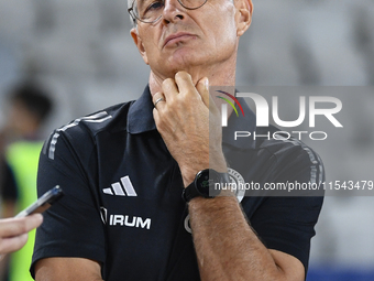 Ioan Ovidiu Sabau during Universitatea Cluj vs. Dinamo Bucuresti at Cluj Arena in Cluj-Napoca, Romania, on September 2, 2024 (