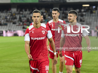 Catalin Cirjan during Universitatea Cluj vs. Dinamo Bucuresti at Cluj Arena in Cluj-Napoca, Romania, on September 2, 2024 (