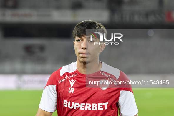 Costin Amzar during Universitatea Cluj vs. Dinamo Bucuresti at Cluj Arena in Cluj-Napoca, Romania, on September 2, 2024 