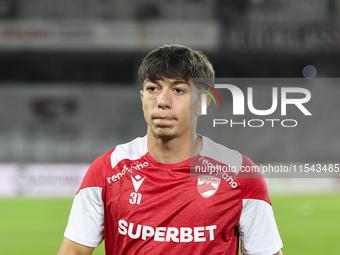 Costin Amzar during Universitatea Cluj vs. Dinamo Bucuresti at Cluj Arena in Cluj-Napoca, Romania, on September 2, 2024 (