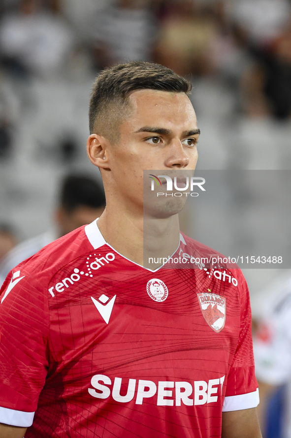 Catalin Cirjan during Universitatea Cluj vs. Dinamo Bucuresti at Cluj Arena in Cluj-Napoca, Romania, on September 2, 2024 