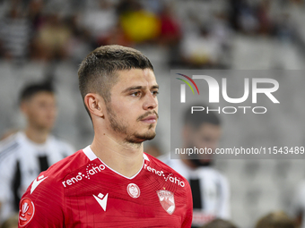 Cristian Costin during Universitatea Cluj vs. Dinamo Bucuresti at Cluj Arena in Cluj-Napoca, Romania, on September 2, 2024 (